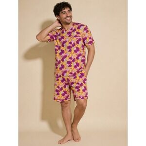 Cosabella Men's Floral Pajama Set‎ Pima Cotton Modal Sleepwear M